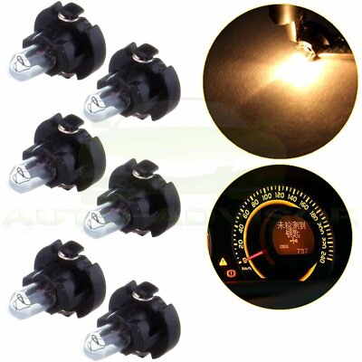 #ad 6 x Warm White T3 Neo Wedge Halogen Bulbs Black Base A C Climate Control Lights $8.49