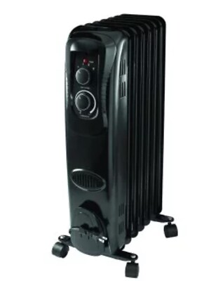 Mainstays Oil Filled Electric Radiant Space Heater with Adjustable Thermostat $59.99