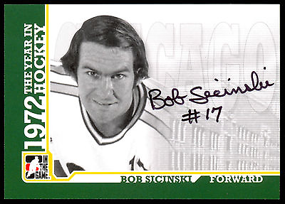 #ad 1972 2009 ITG THE YEAR IN HOCKEY WHA AUTOGRAPH BOB SICINSKI NM CHICAGO COUGARS $25.49