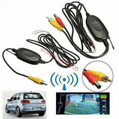 #ad Wireless Transmitter Receiver For Vehicle Monitor Connect Reverse Backup Camera $9.23