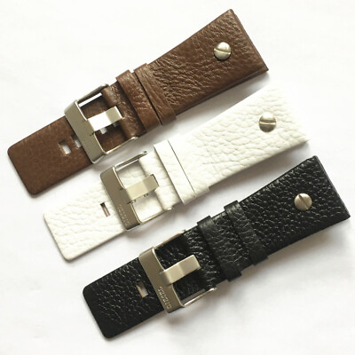#ad High Quality Genuine Leather Watch Band Straps Mens Fit Diesel 22 24 26 28 30mm $32.88