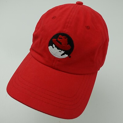 #ad Red Hat Brand Ball Cap Hat Adjustable Baseball Adult $10.49