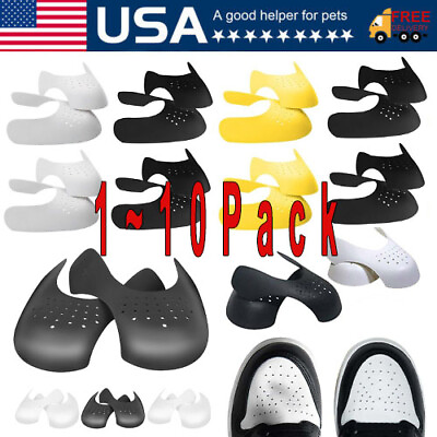 #ad 10Pairs Shoe Protector Anti Crease Force Fields Cover Toe Cap Creasing Decreaser $3.99