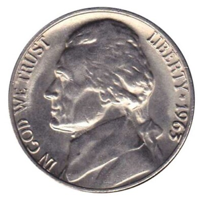 #ad 1963 Jefferson Nickel Uncirculated US Mint $1.99