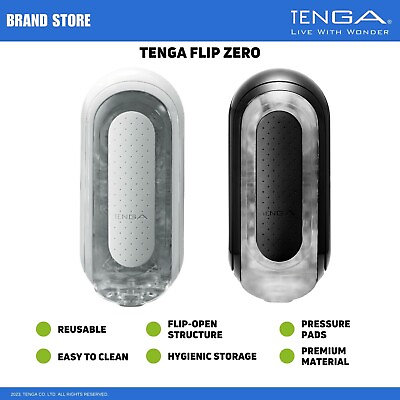 #ad TENGA FLIP 0 Zero Flip Open Reusable Male Masturbator Stroker NWT NIB $99.00