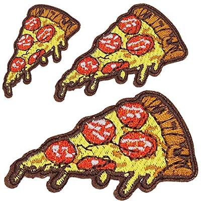 #ad Sew or Iron on Patches 3pcs Pizza Iron Patch for Clothng Cute Food Motif Patc... $9.61
