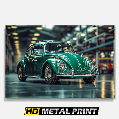 #ad 1959 Volkswagen Beetle Poster Printed on Metal Vintage VW Garage Art Metal Pri $54.99