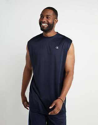 #ad Champion Muscle Tee Sleeveless Tee T Shirt Big amp; Tall Sizes Sport C Logo Men#x27;s $18.99