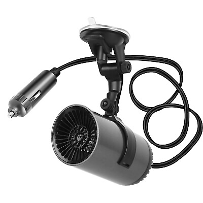#ad Electric Car Heater Hot Air Portable Defogger Defroster with Windshield Holder $18.99