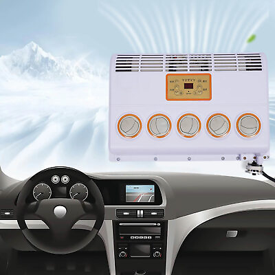 #ad 12V 8000 BTU Universal Hanging Air Conditioner Fanamp;Evaporator Kit For Car Trucks $554.60