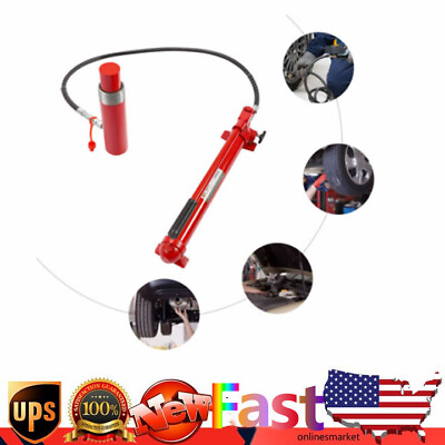 Portable 18pcs 20 Ton Hydraulic Jack Frame Repair Complete Kit with 6ft Oil Tube $222.78