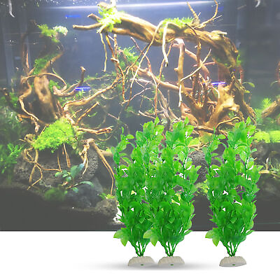 #ad Fish Tank Plants Unfading Vivid Fish Tank Landscape Water Grass Safe $7.18