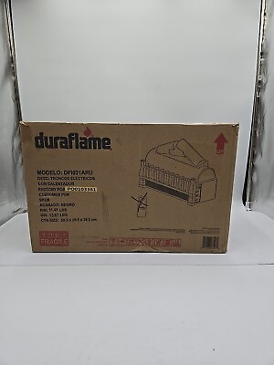 #ad #ad Duraflame 20in Electric Fireplace Log Set Heater in Antique Bronze NO REMOTE $80.99
