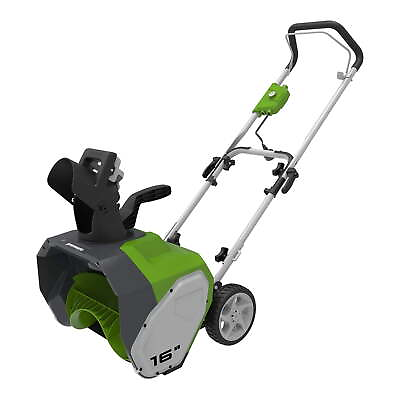 #ad Greenworks 16 10 Amp Corded Electric Snow Thrower Powerful 10 amp motor $119.66