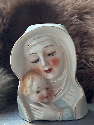 #ad Vintage religious Statue The Infant of Prague 12quot; Plaster Chalk Baby Jesus Child $49.00