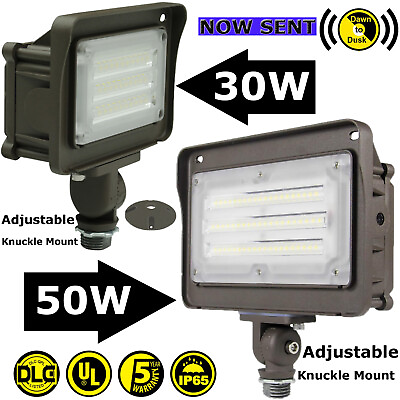 #ad IP65 Waterproof Adjustable Knuckle Mount LED Flood Lights 5000K 100 277V ETL NEW $49.00