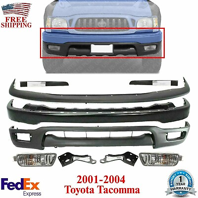#ad Front Bumper Filler Valance Fogs Brackets For 2001 2004 Toyota Tacoma 4WD $314.78