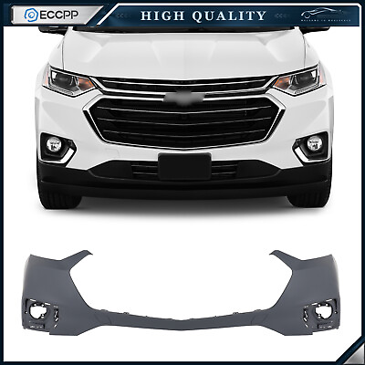 #ad New Primed Front Bumper Cover for 2018 2019 2020 2021 CHEVY TRAVERSE 84088059 $102.77