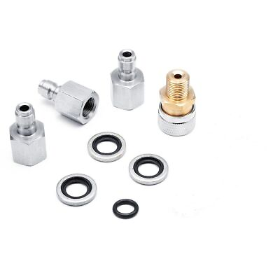 #ad PCP 1 8 BSP Quick Release Disconnect Coupler Socket Connector Adapter w 3Plugs $13.19