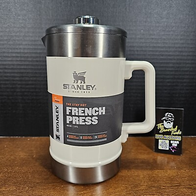 #ad Stanley French Press 48oz with Double Vacuum Insulation Stainless Steel NEW $55.95