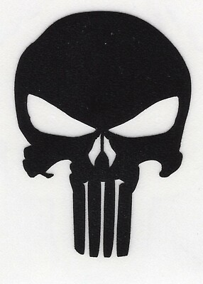 #ad Highly Reflective Black Punisher Fire Helmet Decal Sticker window laptop $15.99