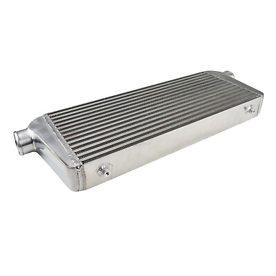 #ad High Quality Universal Front Mount Intercooler 27.55’’x9’’x2.5’’ 2.25 inch I O $74.79