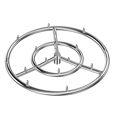 #ad Skyflame 18 Inch Round Stainless Steel Fire Pit Jet Burner Ring High Flame $85.99