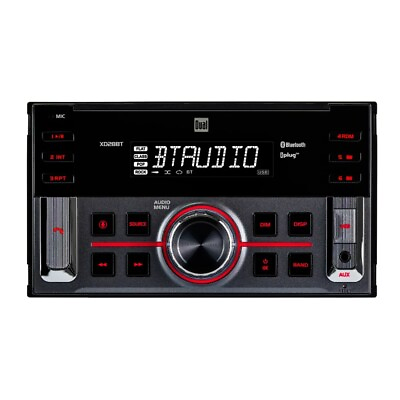 #ad Dual Electronics Car Stereo Head Unit Double DIN Bluetooth 7 Character LCD $35.88