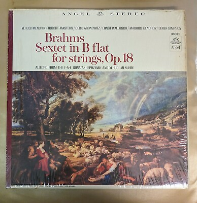 #ad NM Brahms SEXTET In B flat For Strings Opus 18 Vinyl LP Menuhin Gendron 36234 $22.00