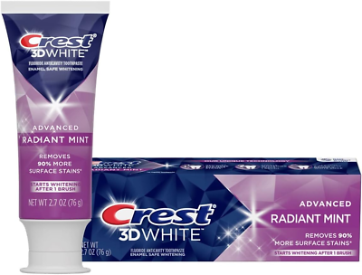 #ad 3D White Radiant Mint Teeth Whitening Toothpaste 2.7 oz $13.99