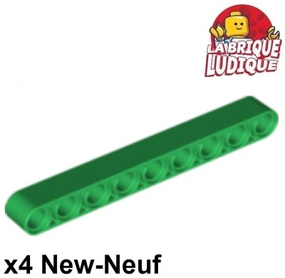 #ad LEGO Technic 4x BAR Beam Liftarm 1x9 Thick Green Green 40490 New $2.80