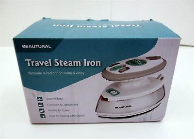 #ad BEAUTURAL Mini Travel Steam Iron for Clothes with Dual Voltage $33.95