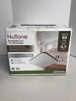 #ad NuTone Ceiling Bath Exhaust Fan 80 CFM Roomside Series Model AERN80K NEW OB $65.00