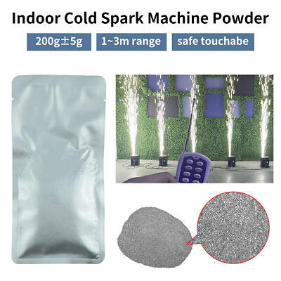 #ad TI Cold Sparks Machine Powder for INDOOR Use Small Fine Particles 1 3M 200g $16.89