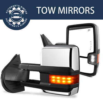 #ad LeftRight Power Heated Tow Mirrors for 07 13 Chevy Silverado 1500 2500HD 3500HD $118.89