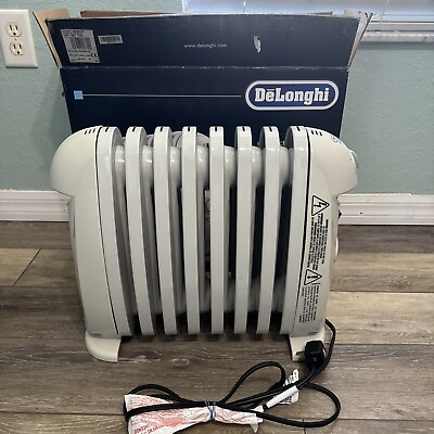 #ad Delonghi Portable Oil Filled Radiator Heater with Programmable Timer White $89.99