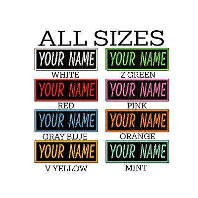 #ad Custom Name Tag Personalized Embroidered Applique Patch Bikers Uniforms Veteran $12.99