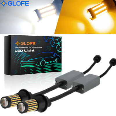 #ad GLOFE 3156 3157 7440 7443 1157 120LED Turn Signal Light Bulbs Anti Hyper Flash $26.99