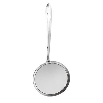 #ad Kitchen Stainless Steel Fine Mesh Strainer Long Handle Filter Spoon Colander $8.41