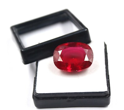 #ad 100% 42.75Ct Certified Unheated Untreated Burma Red Ruby Gemstone GH77 $219.98