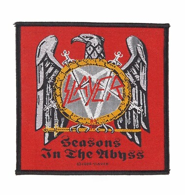 #ad Slayer Devil Seasons In The Abyss Sew On Battle Jacket Woven Patch U.S Ship $6.99