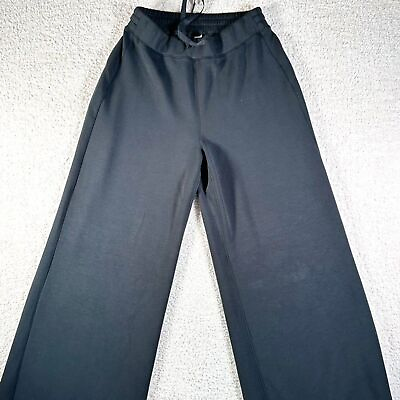 #ad Spanx AirEssentials Wide Leg Pant Size Medium Tall Black Comfy Loungewear Soft $75.00