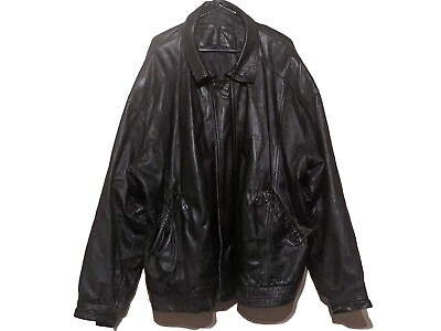 #ad 2XL Vtg Aberdeen Leather Jacket $20.00