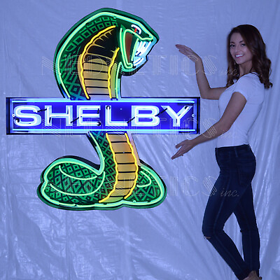 #ad Shelby Neon sign 45quot; AC Cobra 427 Carroll Super Snake Mustang GT 500 wall lamp $1500.00