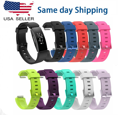 #ad For Fitbit Inspire Inspire HR Replacement Silicone Wrist band Strap Watch Band $4.99