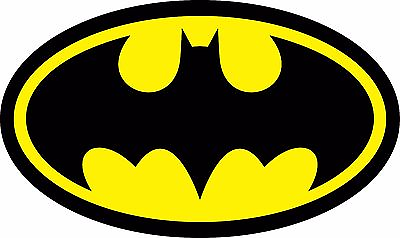 #ad Diecut Vinyl BATMAN LOGO Decal Sticker Comic Dark Knight Colored $8.99