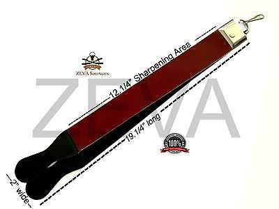 #ad Professional New Leather Strop Strap Belt Barber Straight Edge Razor Sharpener $14.99