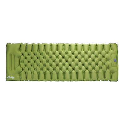 #ad Camping Sleeping Pad Self Inflating Mattress w Army Green Outdoor Portable NEW $32.99