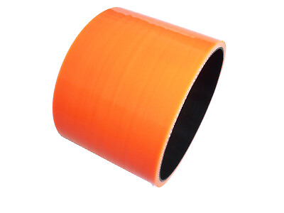 #ad 3quot; ID 3quot; 76MM LENTH STRAIGHT TURBO INTAKE PIPING SILICONE COUPLER HOSE Orange $4.50