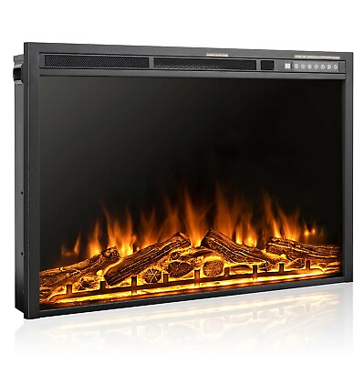#ad Xbeauty 34 Inch Electric Fireplace Insert Infrared Electric Fireplace $235.99